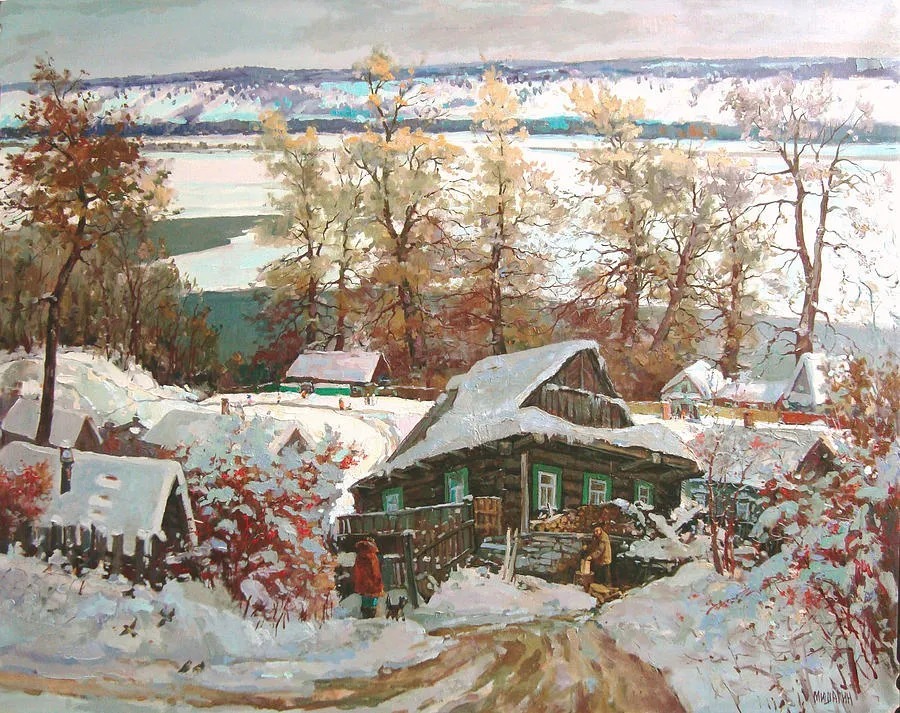 米沙金！俄罗斯画家米沙金的风景油画，美的不要不要的！