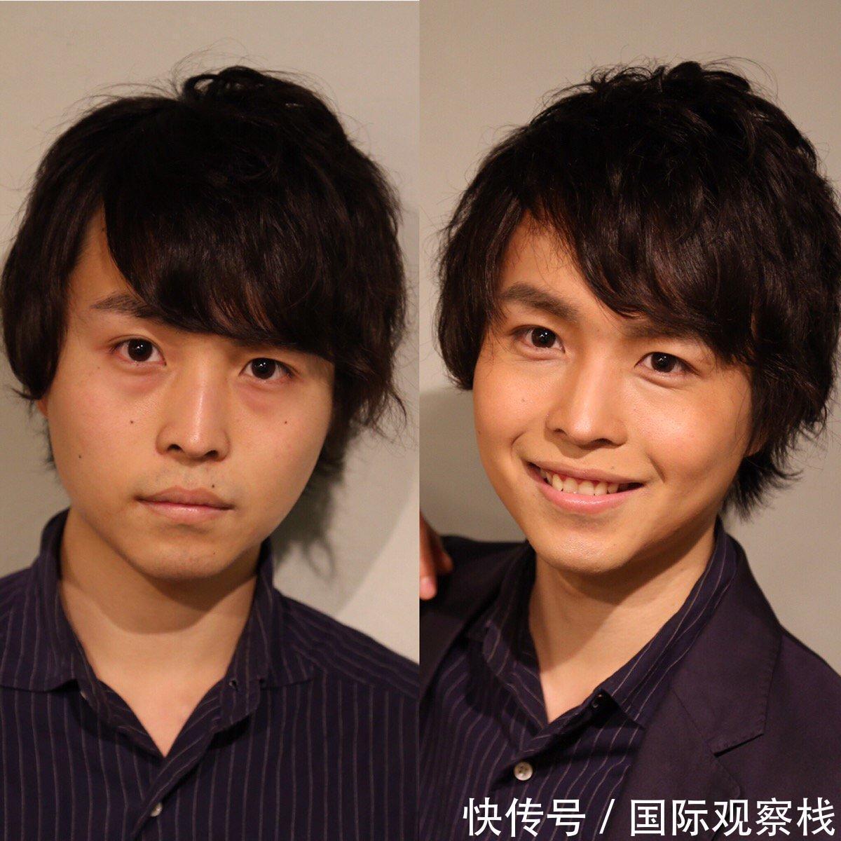 before日本小哥3年苦练化妆,效果惊艳如整容:男人不化妆很吃亏