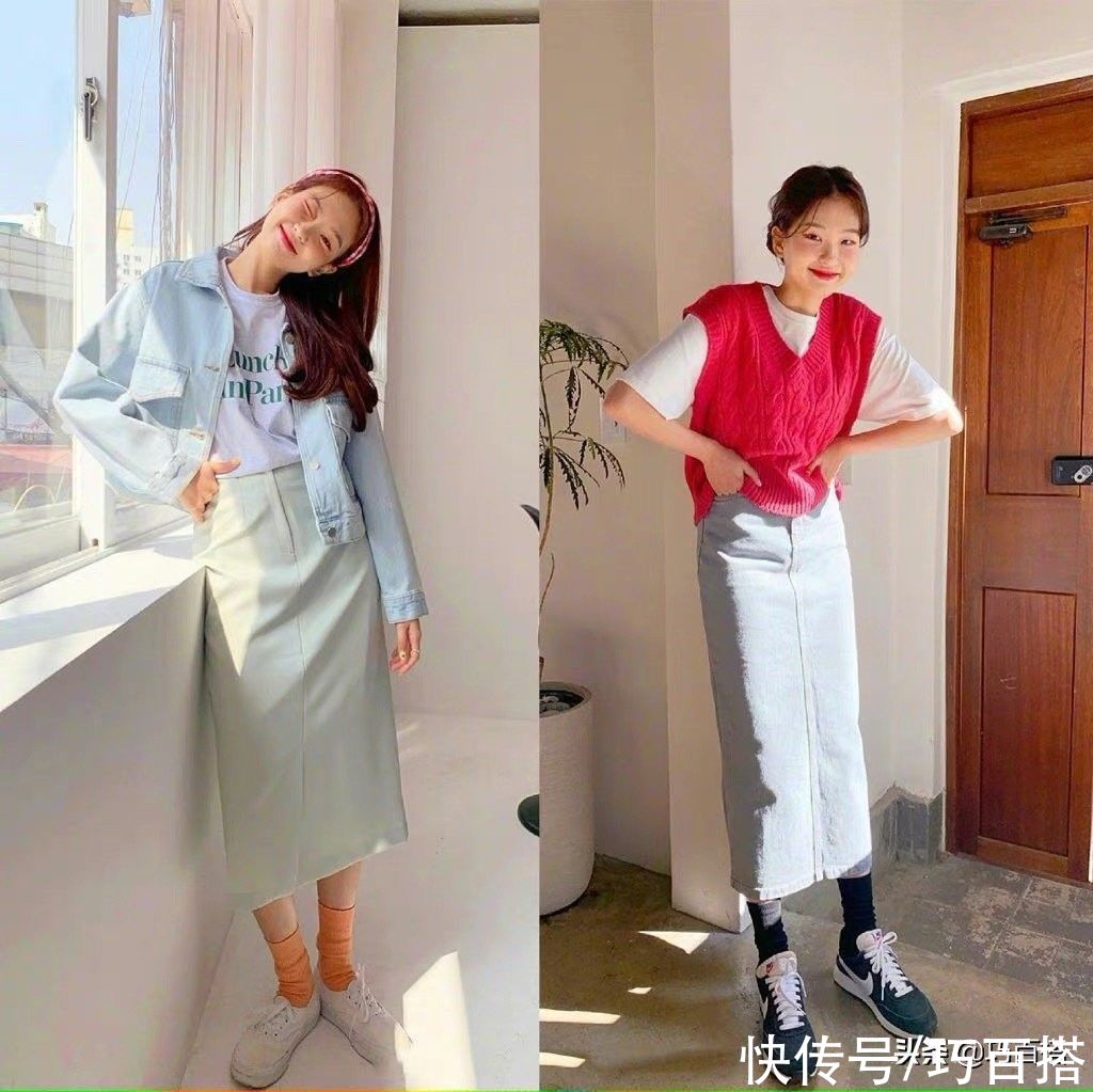 春天就应该穿代表春天的衣服，衬衫、裙装通通安排上，好看不挑人