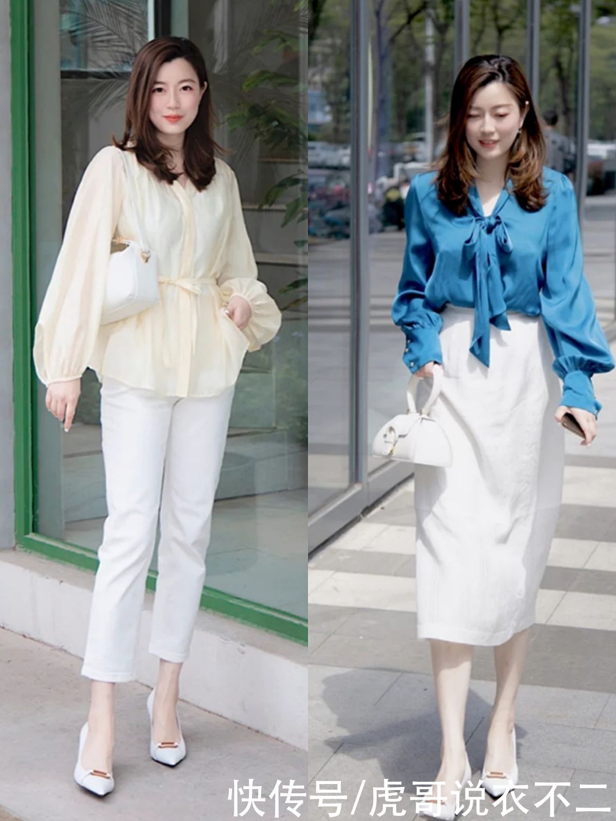 40岁女人穿“衬衫”，下装搭什么才优雅？她的搭法帮你打造好气质