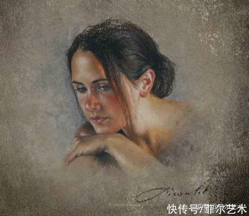 艺术学院$法国女粉彩大师，描绘的女性之美，细腻柔和