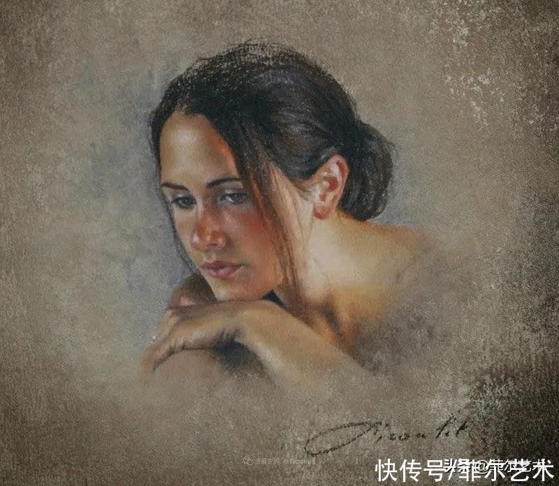 艺术学院$法国女粉彩大师,描绘的女性之美,细腻柔和