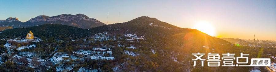 画卷|千佛山雪后美如画卷，黑白墨黄错落有致