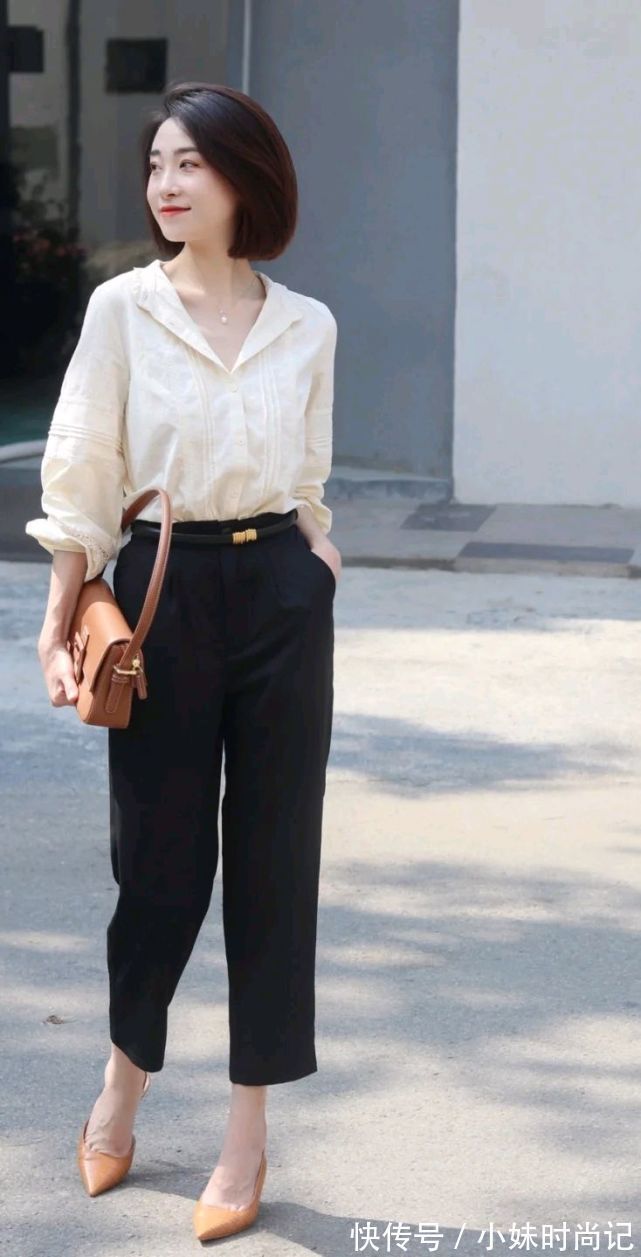 高腰裤|只要穿对了,就能轻松成为精致的女人,与年龄无关