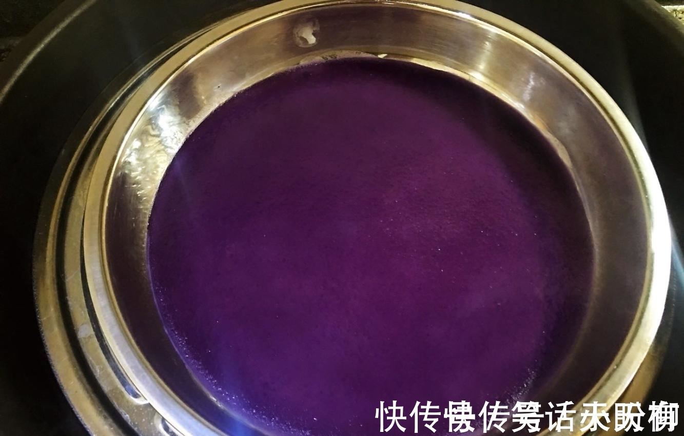 营养健康|紫薯千层糕做法太简单了, 搅一搅, 蒸一蒸, 爽口弹牙又营养健康