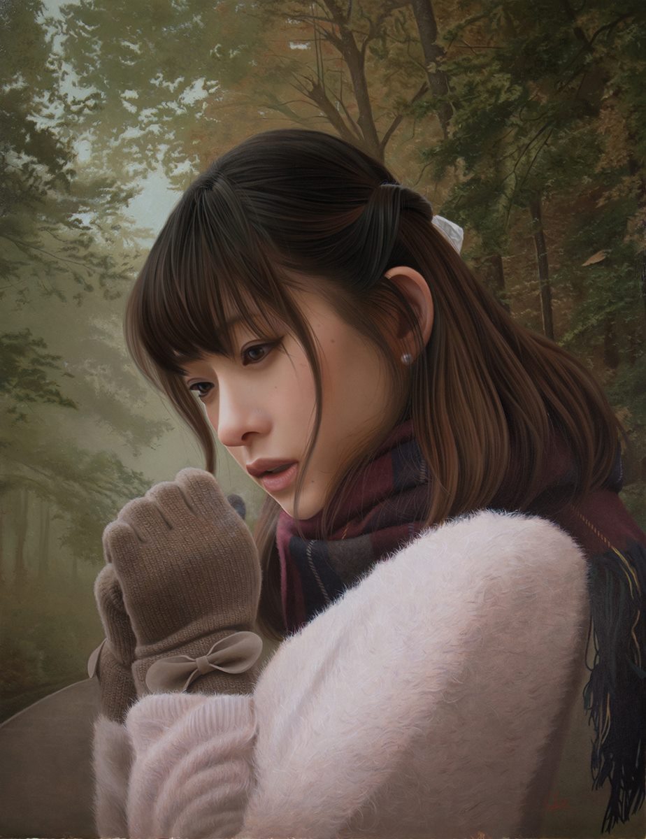 超写实绘画#日本超写实绘画第一人,80后艺术家冈冈康夫的最新作品