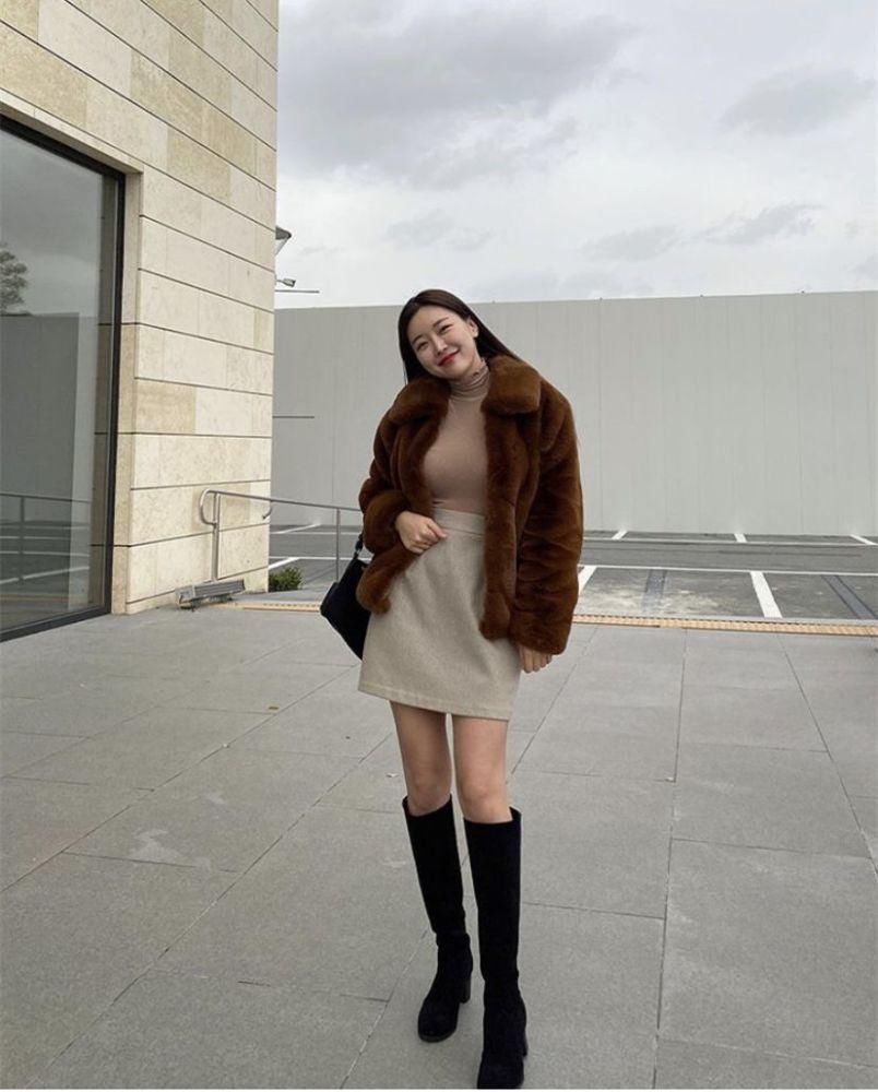 裙子 + 靴子 = 好看 + 洋气 ！