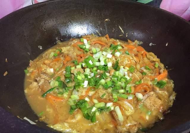 白菜腌肉面,简单的做法,完美的营养组合