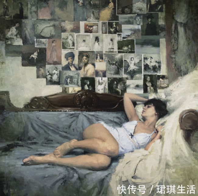 艺术家$艺术家杰里米·曼恩的油画,颜色既生动又大气!