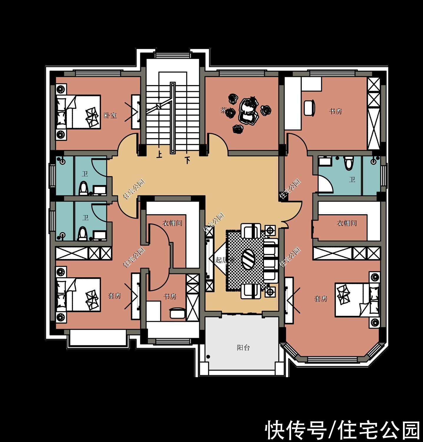 棋牌室|推荐10套带棋牌室的农村住房，农村住房这样建，舒适又安逸