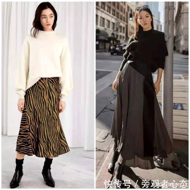 不得不说，冬天毛衣这样穿！时髦显高还能修饰腿型，原来都穿错了