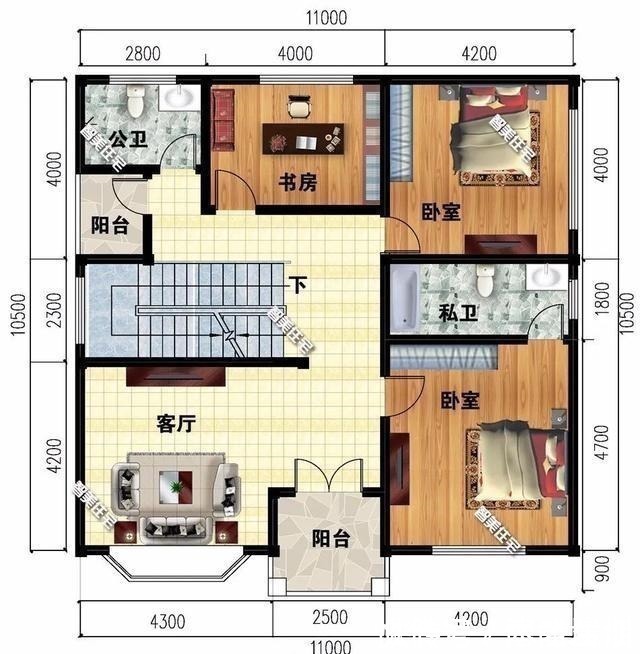 细品|面宽11米的3栋农村别墅，从两层到四层，每款户型都值得细品！