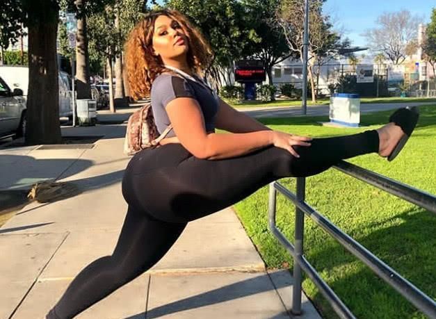 身材|象腿大码模特,南瓜臀感觉有50斤,这身材你能欣赏吗