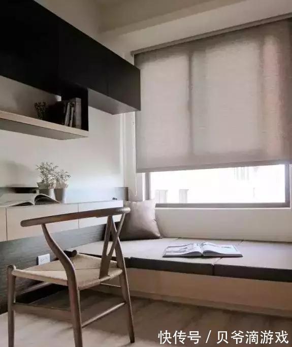 飘窗|不用专门预留书房了,这种卧室书房一体的设计最实用!
