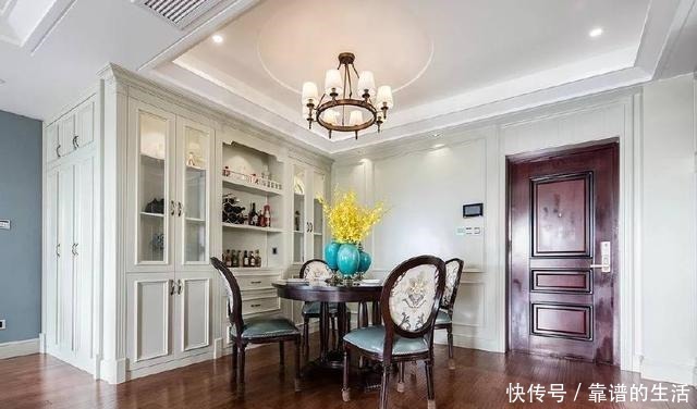 淡蓝色|130㎡现代美式，简约的优雅，好精致！130㎡现代美式，简约的优雅，好精致！