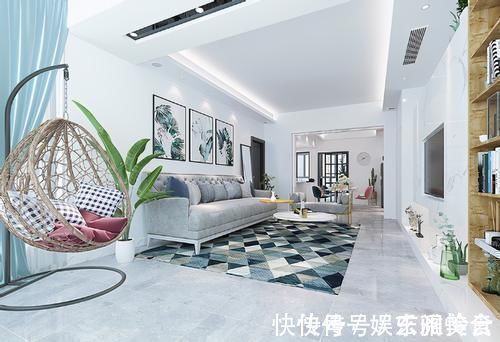 主色调|100平现代风极简家,浅色系混搭设计,让整个内景充满浪漫气息