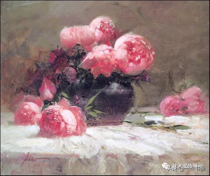 油画!皮诺德埃尼的油画人物,色彩斑斓,动静结合,光彩照人