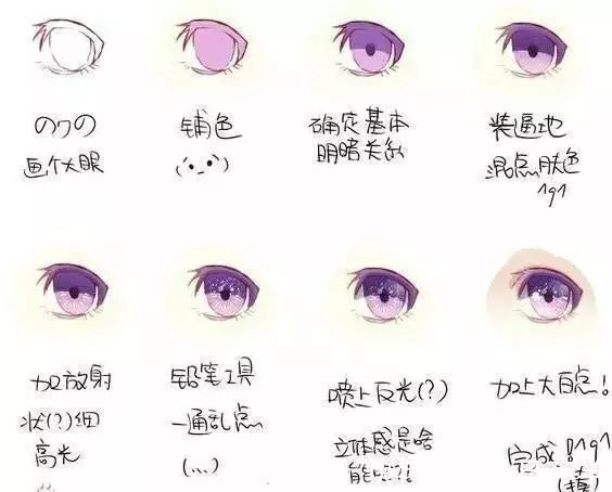 美少|【今日有学●插画】超详解!动漫美少女眼睛的画法,逐步拆解有手就会