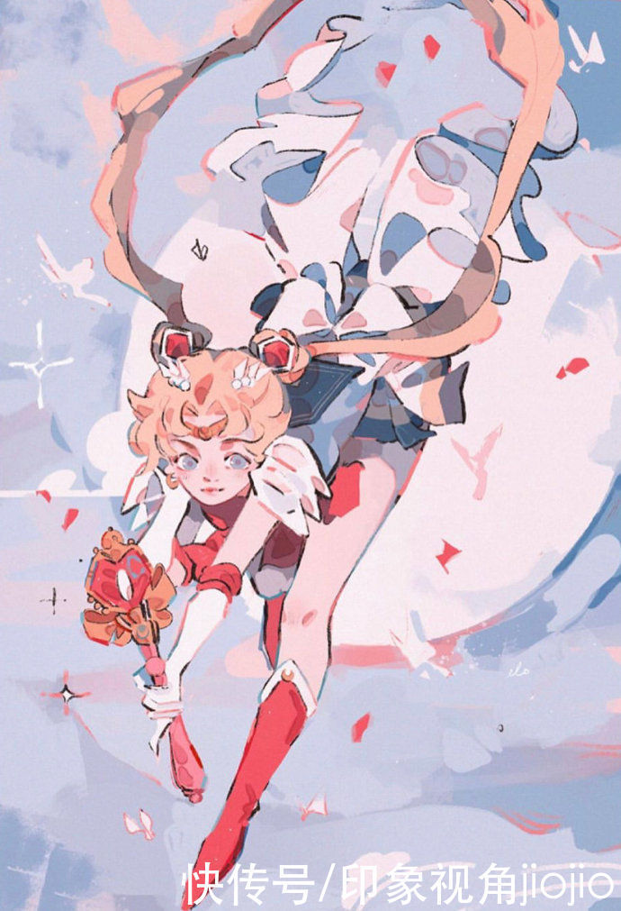 插画作品!甜腻腻的润系少女,看着看着就融化在色块里