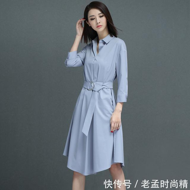 天丝 知性的衬衫连衣裙,既能单穿又可以当小外套,我最喜欢第5款