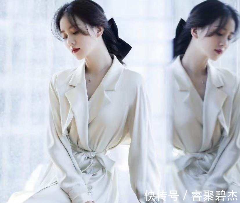 诗诗|如果你的脸有3个特点,说明适合走极简风,纯色的东西很适合你