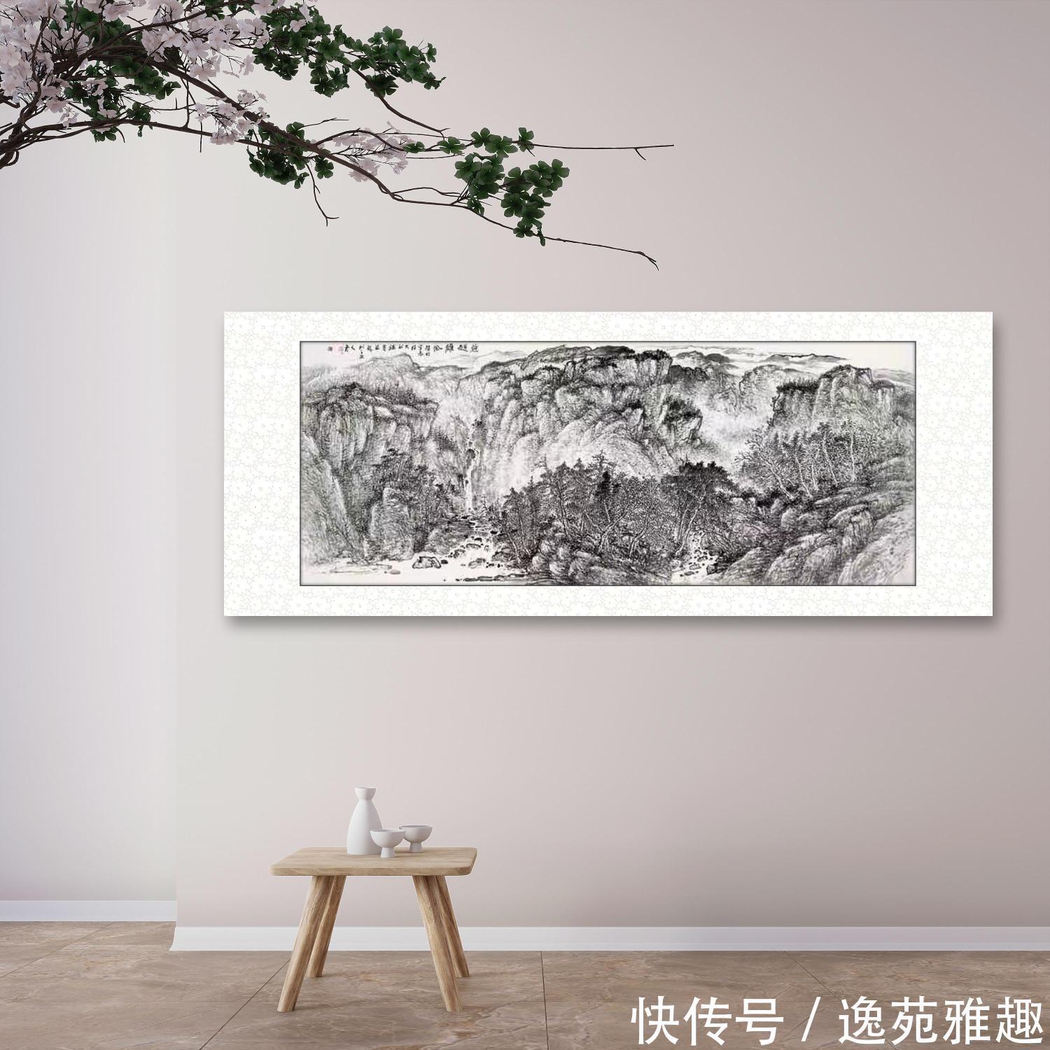 山水画作#「作品欣赏」雄伟大气,强悍不羁,画家侯贺明作品欣赏