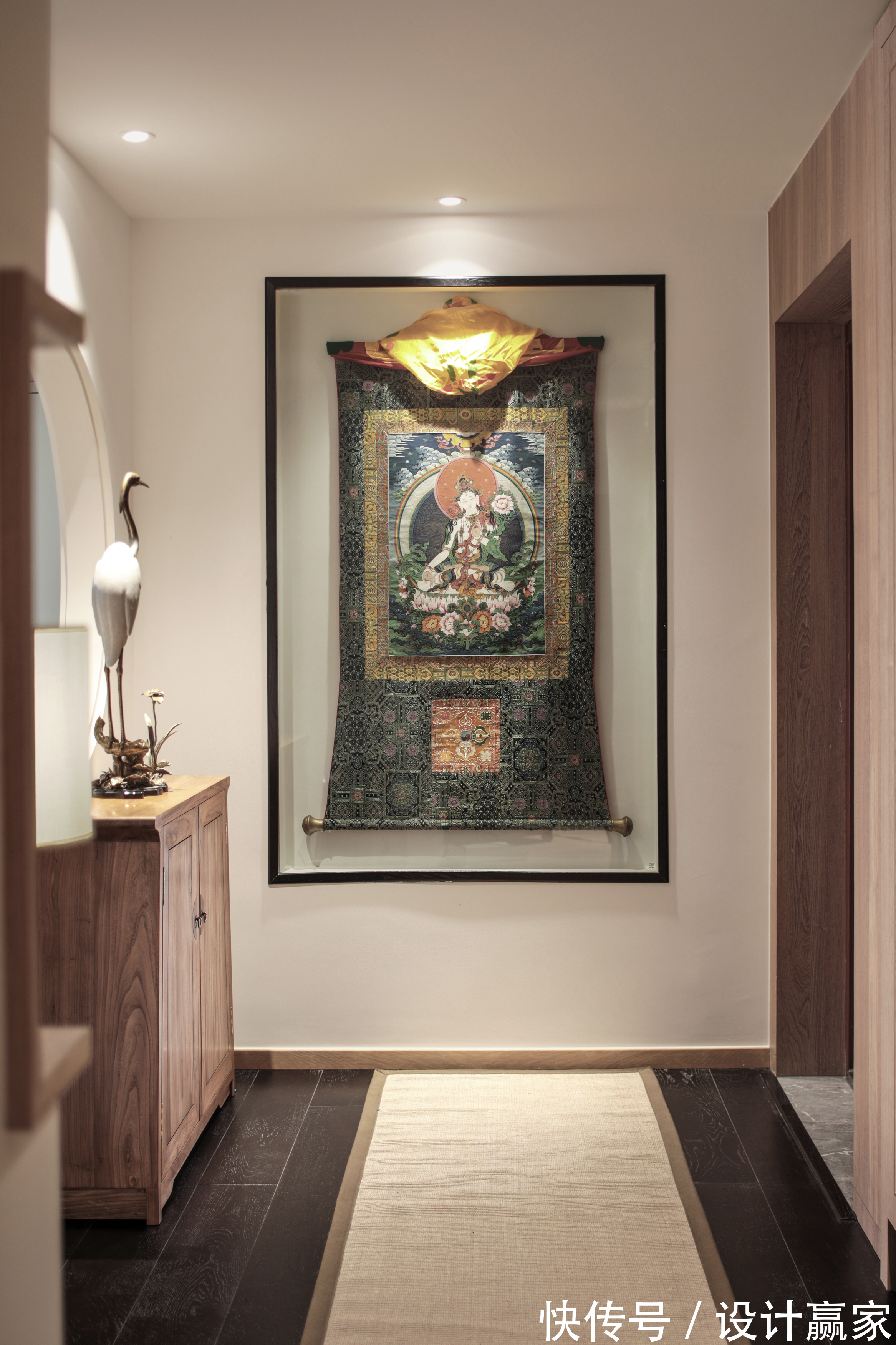 客厅|200㎡江景大宅，现代中式的古朴优雅之美，简约中透着高级