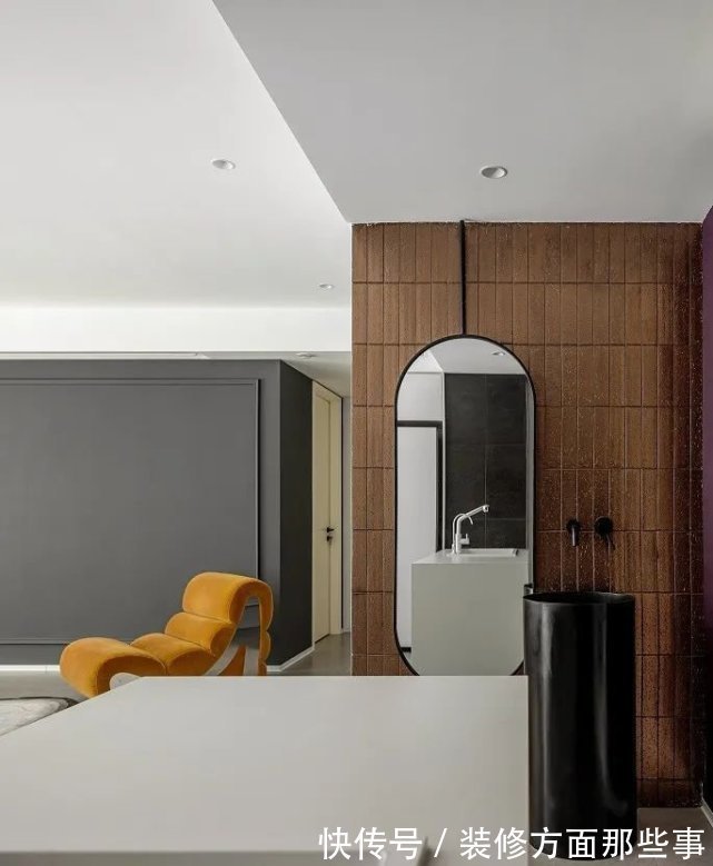 三居|110㎡温柔三居,微水泥与米黄茶粉的碰撞