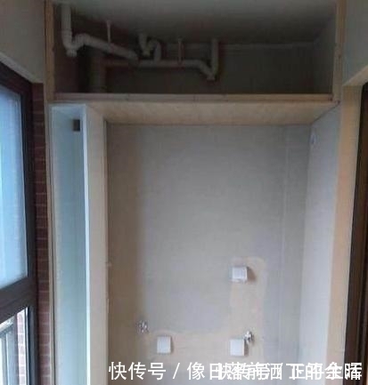 阳台|在阳台打了一组洗衣机组合柜,邻居们看到了,表示非常羡慕