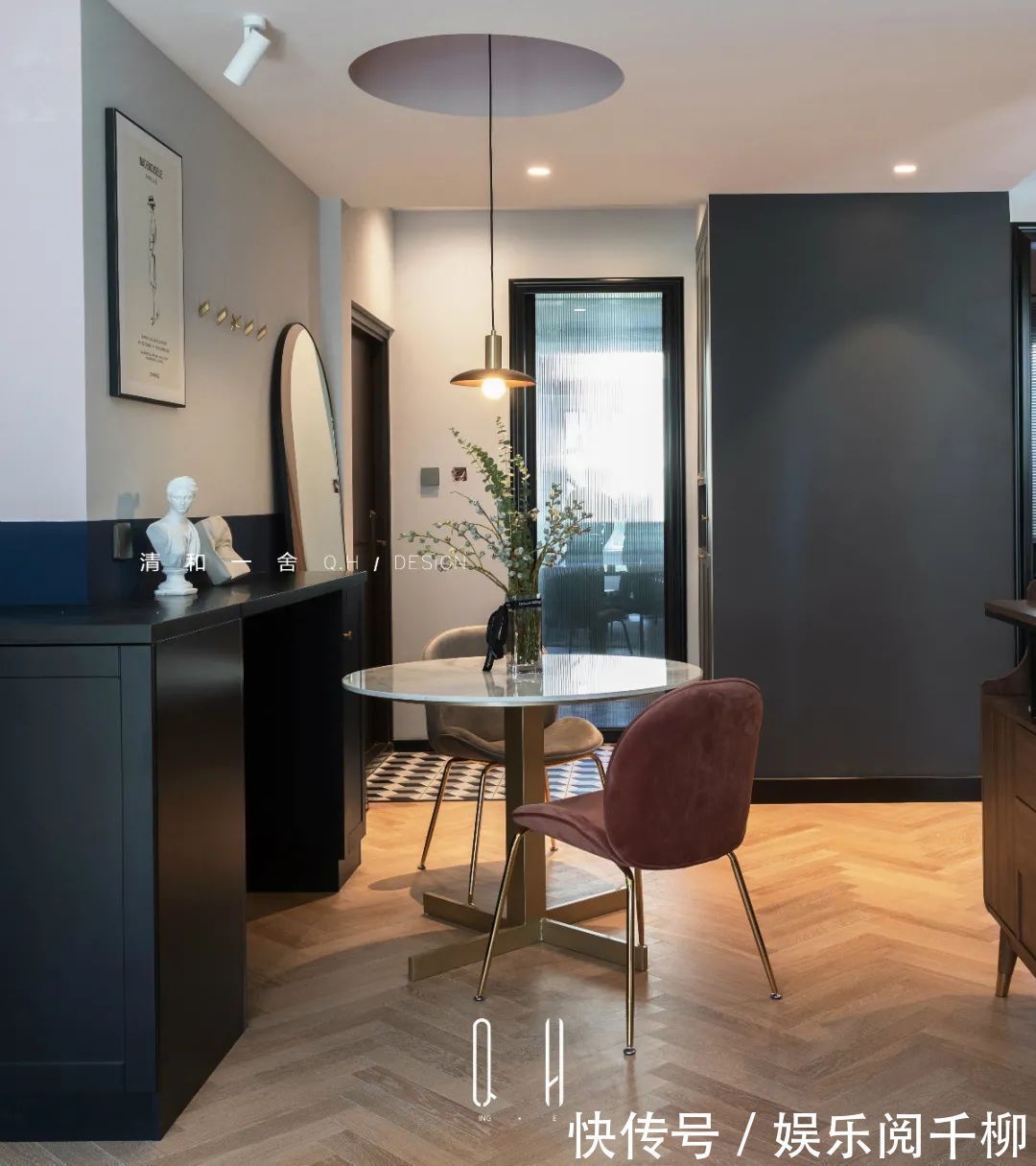 文艺|128㎡现代轻奢,稳重配色+文艺布置,让生活充满诗意与情趣