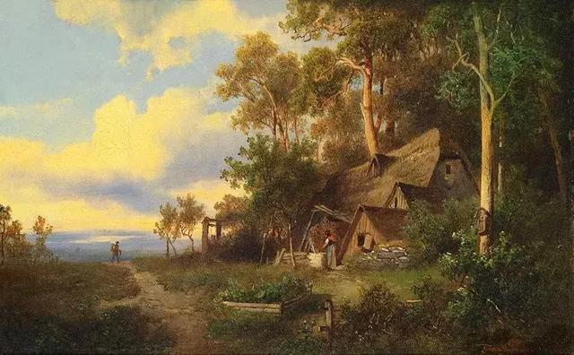 艺术家#奥地利艺术家的超美风景油画,领略大自然的宁静之美