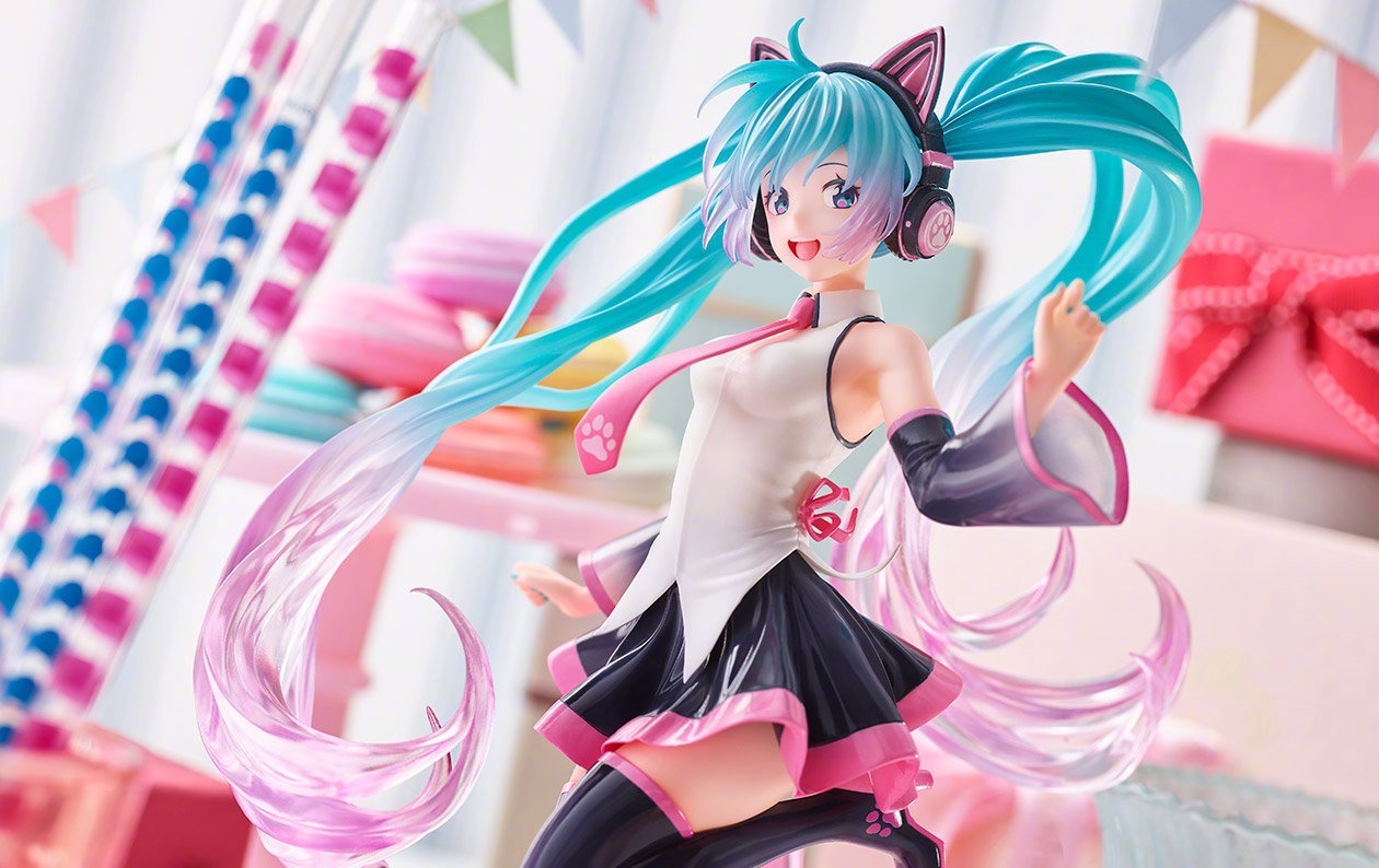 塑料|初音未来新款手办展示,原画清新可爱,发型采用半透明款式