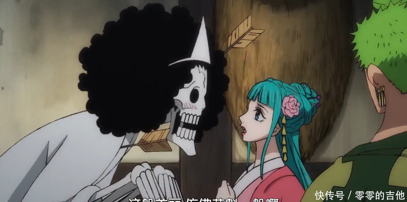 索隆和日和睡觉被布鲁克撞见,布鲁克我不该在你办事的时候进来