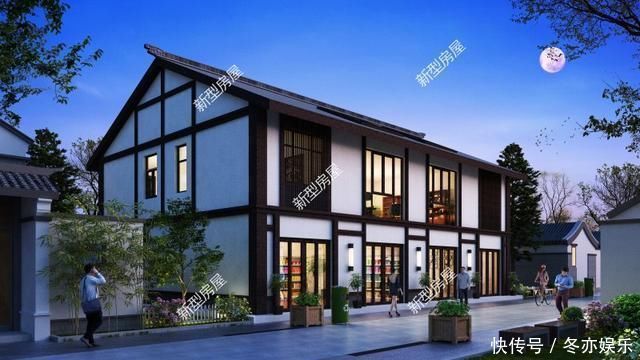 图纸|农村临街自建房,带商铺的设计才实用,第3套造价仅23万