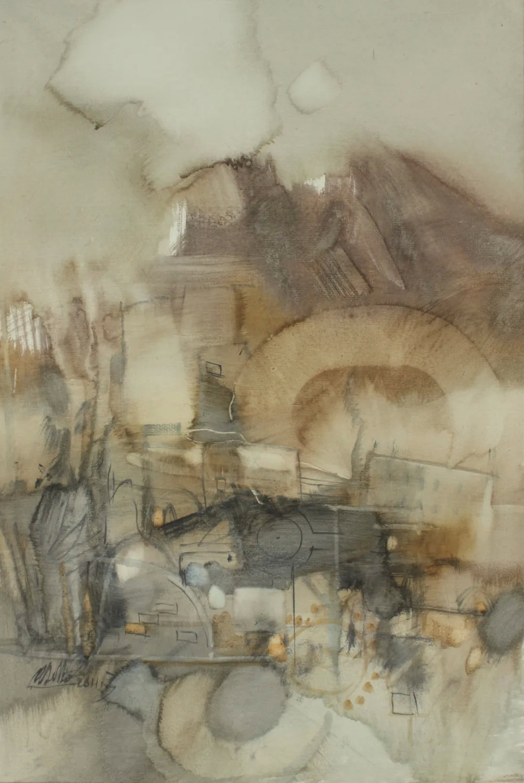 薄暮#[第七届庐山水彩节邀请嘉宾]姚波艺术作品展