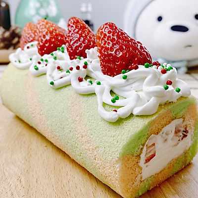 圣诞双色蛋糕卷