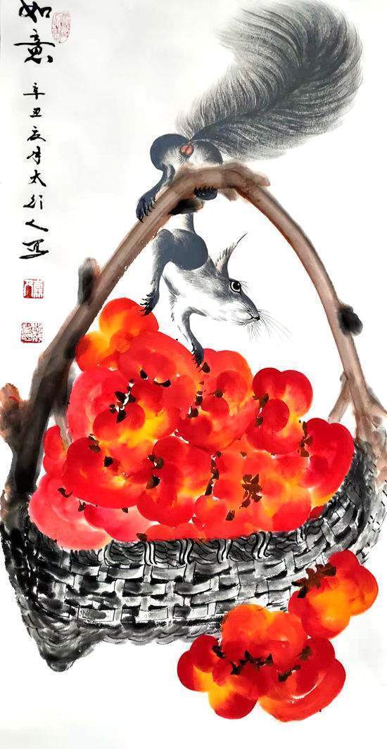 焦墨皴$书画家魏志成——妙笔柿生千百形 深悟此道不虚行