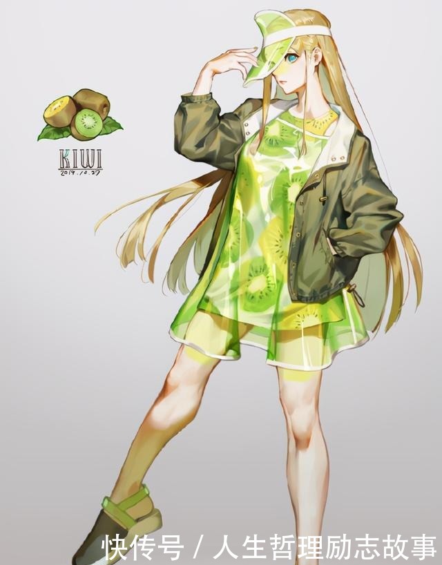 水果|当水果被拟人化,桃子很有中国风,柠檬妹子不仅不酸看着还挺甜