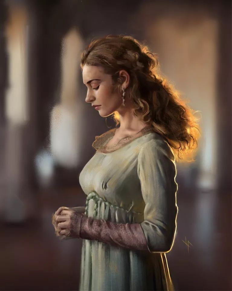 暗部$这三位艺术家的画中女子,楚楚动人,美若天仙