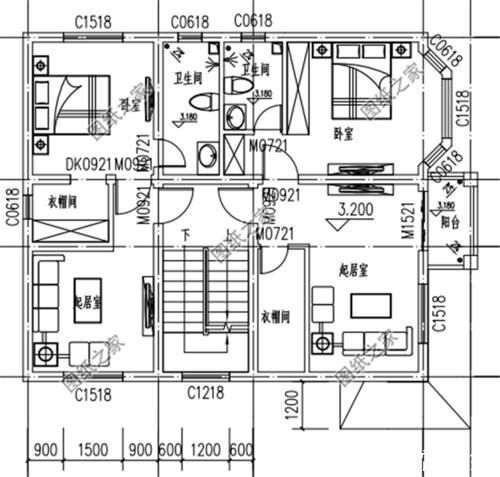 户型图|农村小户型自建房设计图，第3套进深8米，造价十万左右