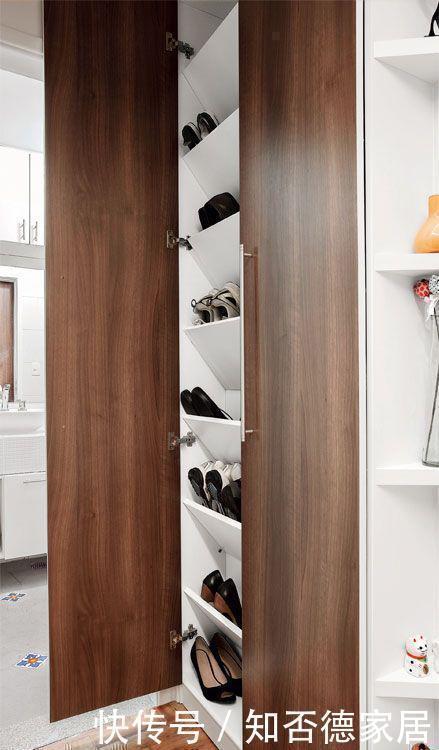 玄关柜|我承认邻居比我聪明,没有玄关,围着入户门打一圈玄关柜,真好用