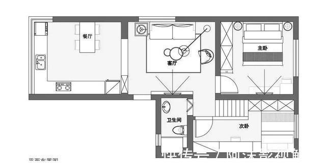 次卧|女生把70㎡顶楼户型，打造成舒适阳光美宅，充满了居住智慧！