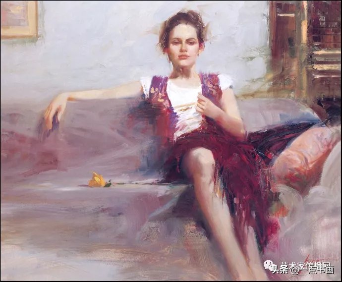 美术学院$皮诺德埃尼的油画人物，色彩斑斓，动静结合，光彩照人