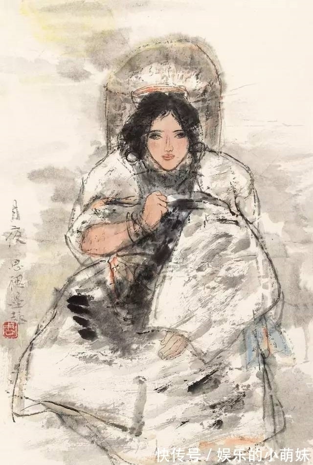 水墨!周思聪:开拓了水墨人物画的当代语言现代化探索潮流的走向!