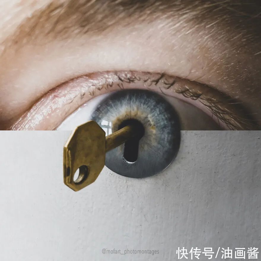 魔术表演!16幅关于眼睛的错觉创意,让你打开想象的翅膀,换一个视角看世界