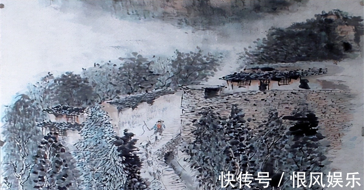 写真@“雨里鸡鸣一两家,竹溪村路板桥斜”,诗人即景生情,妙趣横生