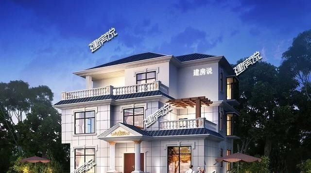 农村|占地120平的欧式别墅, 造型大气辉煌, 盖在农村没人敢说你土!