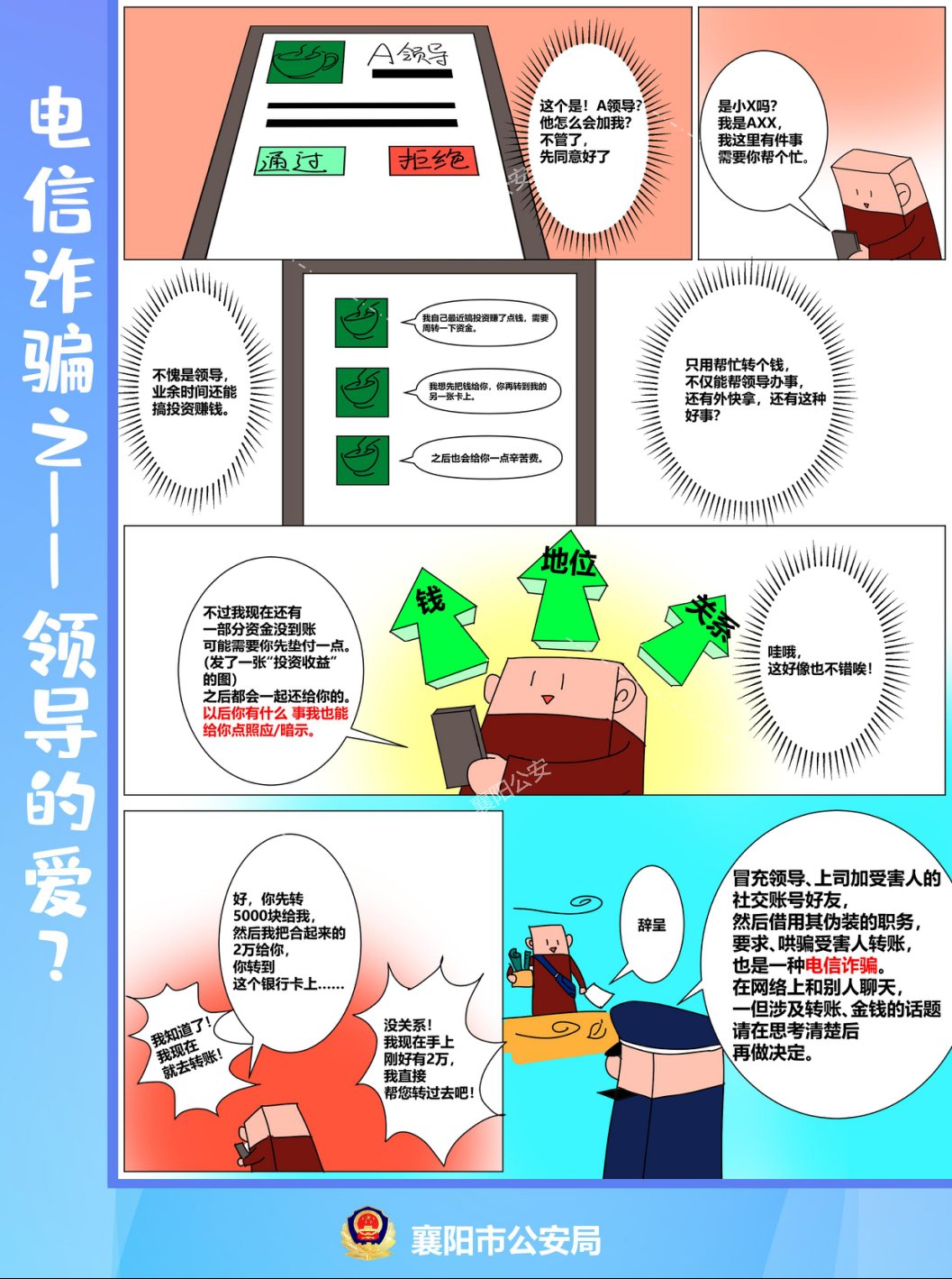 电信诈骗套路多 漫画学习防上当|反诈课堂 | a4569