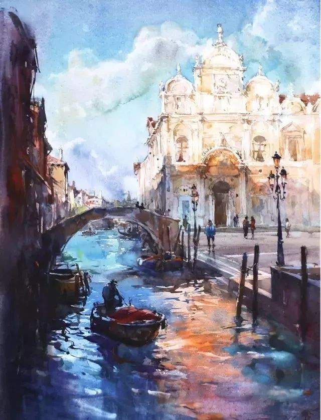 风景|风景诱人!这样的水彩作品,怎能不爱?