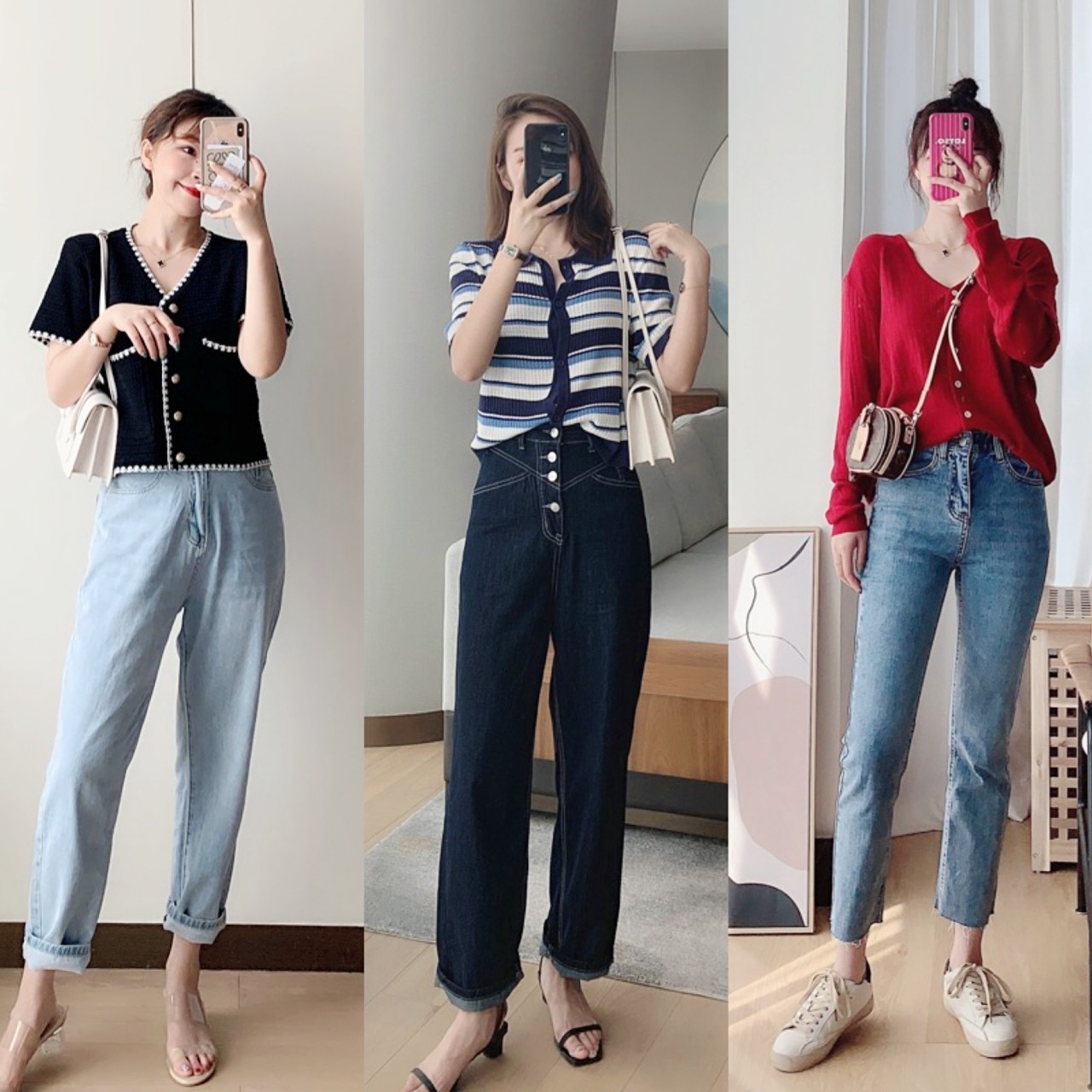 气质感|女生通勤穿搭建议,基础款上衣搭配半身裙,洋气显高又显瘦,好美